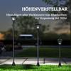 1.2m Solar Powered Outdoor Lamp Post - Black