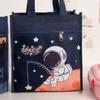 Large Waterproof Lunch Bag Kids - Cute Cartoon Canvas Insulated Food Carrier School Picnic Travel