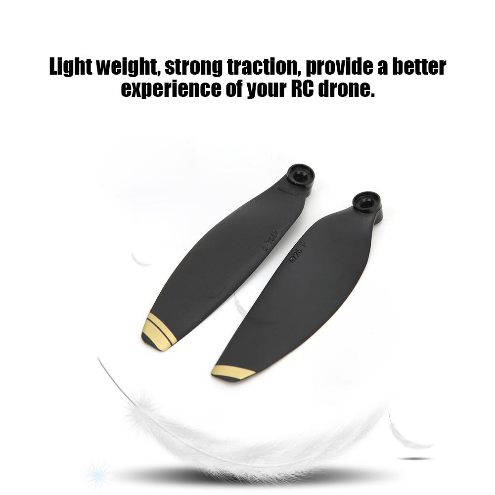 2Pair RC Drone 4726F Propeller Replacement Noise Reduction Fit for      (White Black )
