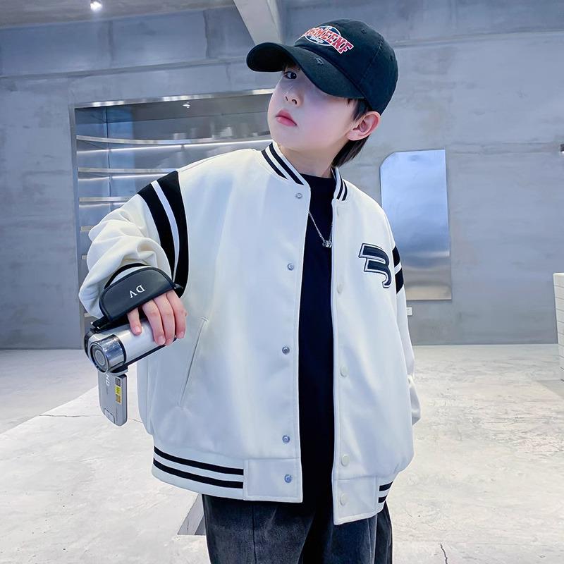 Boys' Fashionable Baseball Jacket - Spring/Autumn 2025