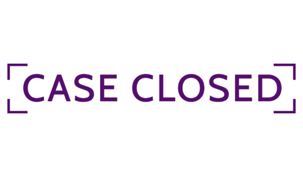 Printtoo Case Closed Self Inking Rubber Stamp Pre-Inked Office Stamp- Home Office Business Stationery, Black- 42 X 9