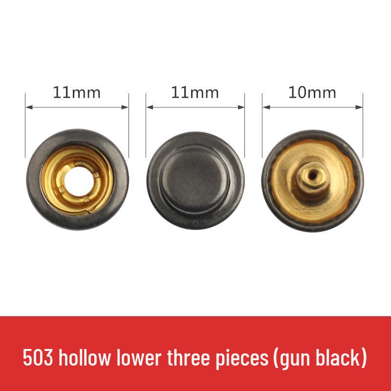 Metal Snap Buttons for Clothing: No-Sew Hidden Snap Accessories for Jackets, Studs, and Mother-Child Buttons.