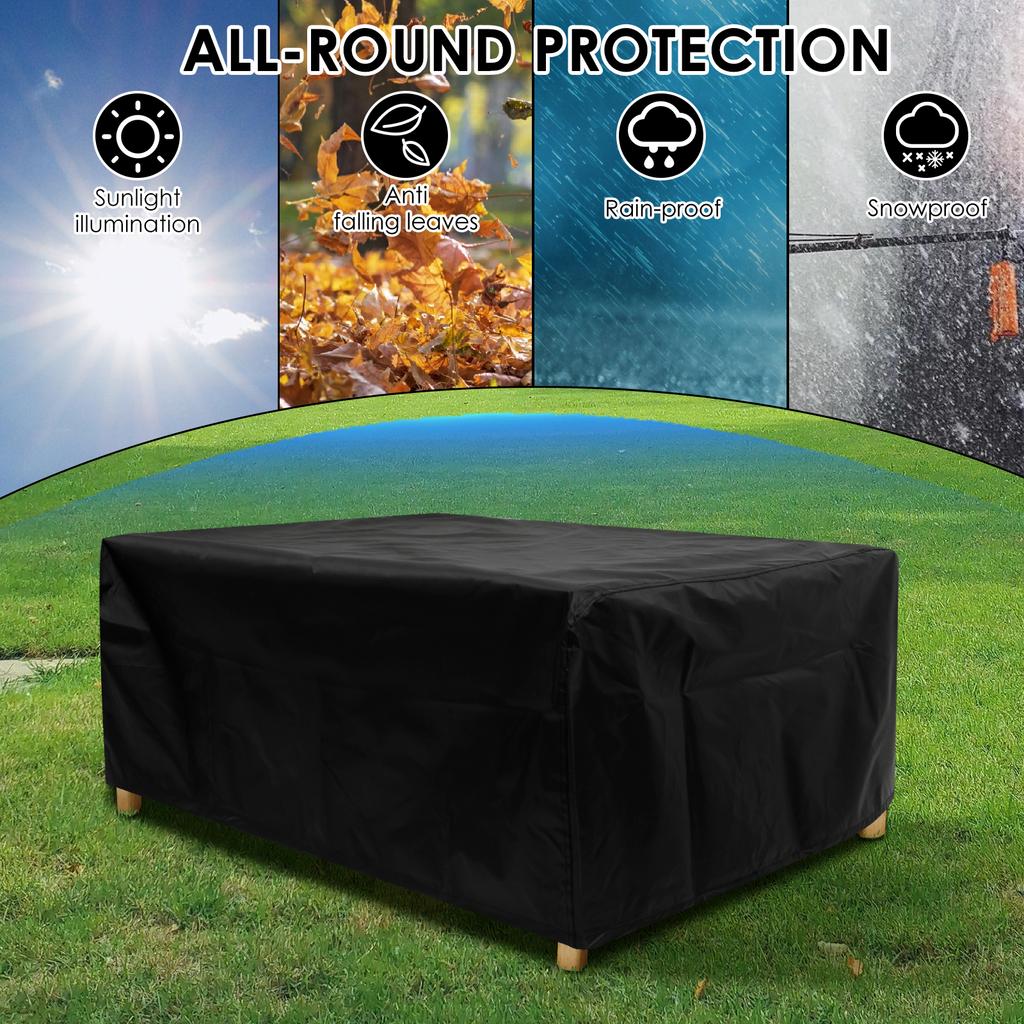 Outdoor Garden Furniture Cover Waterproof And Windproof Oxford Cloth Protective Cover For Garden Sofa Table Chair Easy To Clean