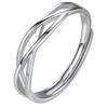 Adjustable Entangled Rings for Trendy Women Eternities Wedding Promise Engagement Jewelry Accessory Casual Wear