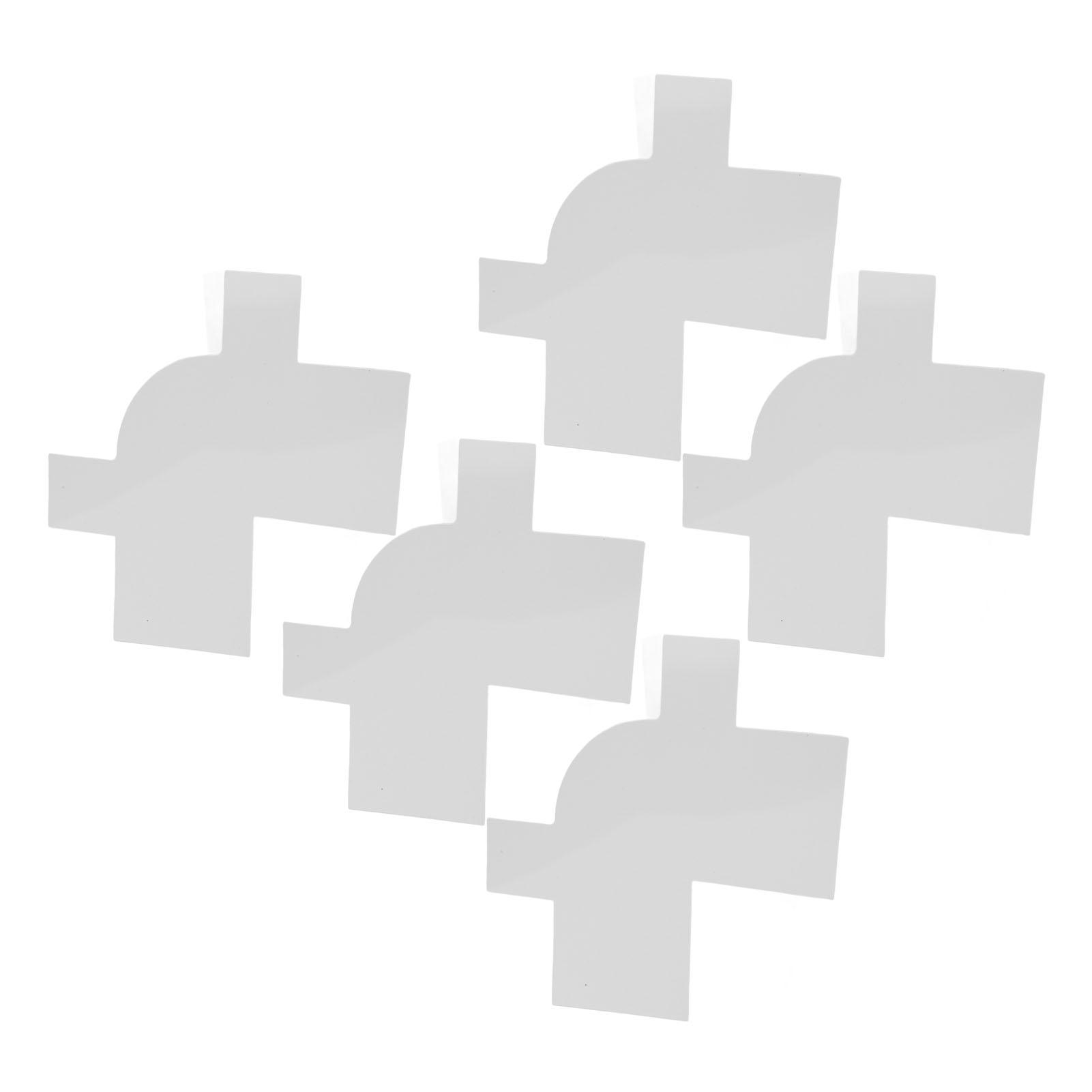 

5 шт. Карта для улучшения линии роста волос, многоцелевая, простая в использовании, портативная карта для дизайна парикмахерской укладки белый