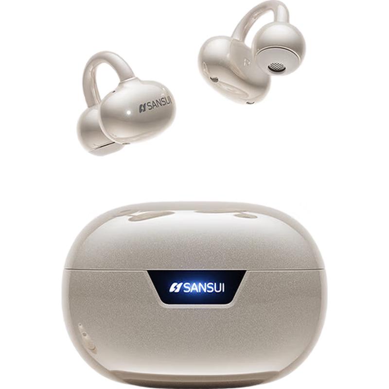 SANSUI Bone Conduction Concept Open-Ear Clip Bluetooth Sport Earbuds