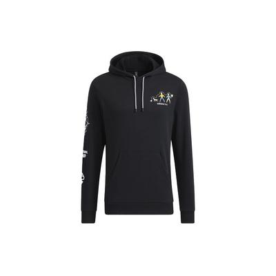 adidas Neo Illustrated Print Sports Hoodie Men Hoodie Black HG6589