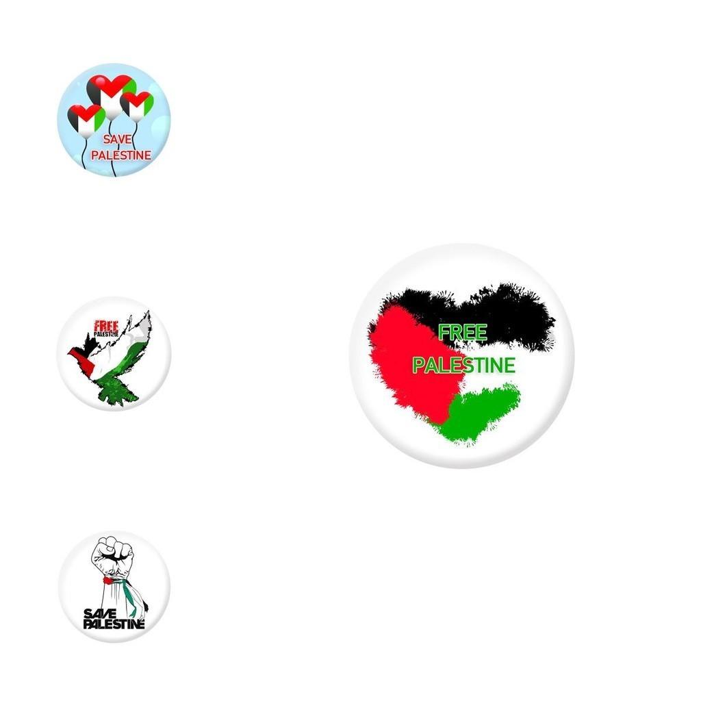 Palestine Flag Emblem Badge Hot Selling Iron Cross-border On