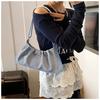 Folded handbag women's spring new popular niche underarm bag fashionable versatile shoulder messenger bag
