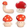 Mushroom Cute Plush Doll Long Sleep Pillow Cushion Hand Warmer Kids Decor Gift