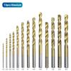 NINDEJIN 13/40/50/60pcs Twist Drill Bit Set Woodworking 1-6.5mm HSS Drill Bit for Carpentry Hand Tools