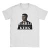 Charlie Kirk Tribute 100 Cotton TShirt For Men Summer  Funny T Shirts Crewneck Harajuku Tees Oversized Wholesale Clothing