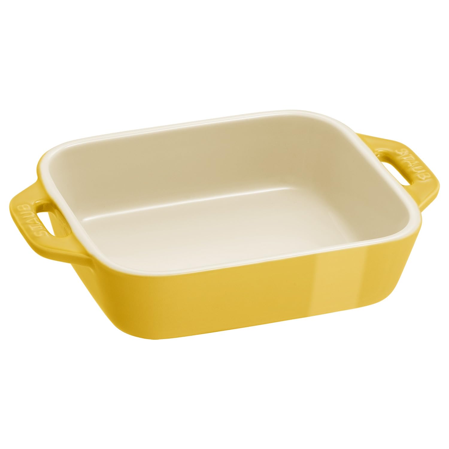 

Staub Rectangular Dish, 14cm, Citron Ceramic Gratin Dish, Oven and Microwave Safe [Official Japanese Product] Ceramic Citron Color Dish Z1029-534