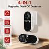 4-in-1 Combination Natural Gas Leak and Carbon Monoxide Detectors, Plug In CO Alarm with Temperature & Humidity LCD Display for Home and Travel (3