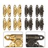 4PCS Wooden Box Latch Antique Jewellery Box Suitcase Latch Lock Clasp Hasp Buckle Decorative Hardware  Bronze/Gold Metal Buckle