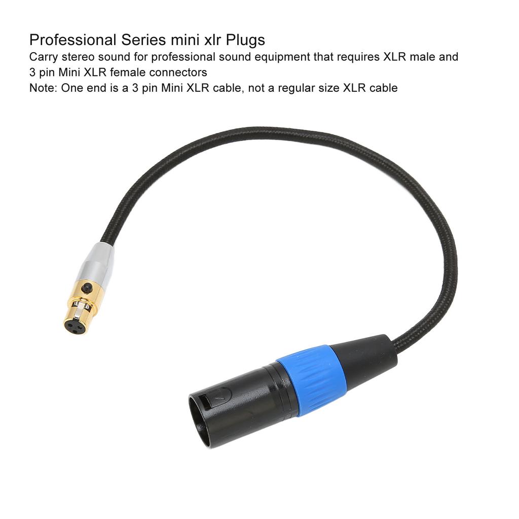 XLR Male to   XLR Female Cable Professional 3 Pin XLR Cable Adapter for Camera Mixer Microphone Recorder