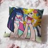 P-panty and Stockings Cushion Cover Premium Comfort Reversible Pillow Cove -Two In One Design for Any Room & Car Interior