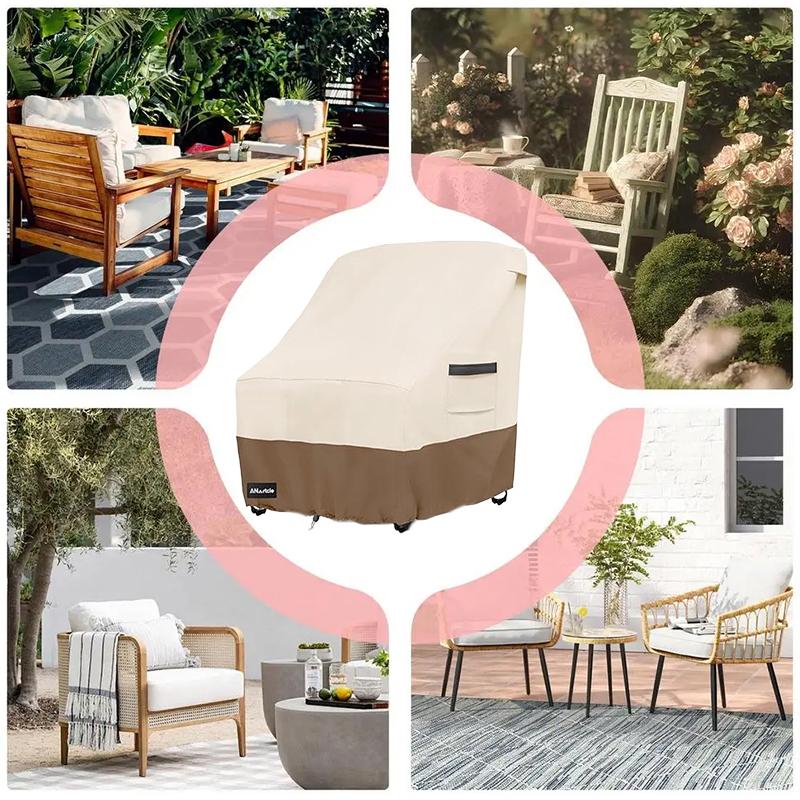 1PC 420D Waterproof Dustproof Chair Protector Quick Installation All Weather Chair Protection Oxford Cloth Chair Cover 84x89x98cm