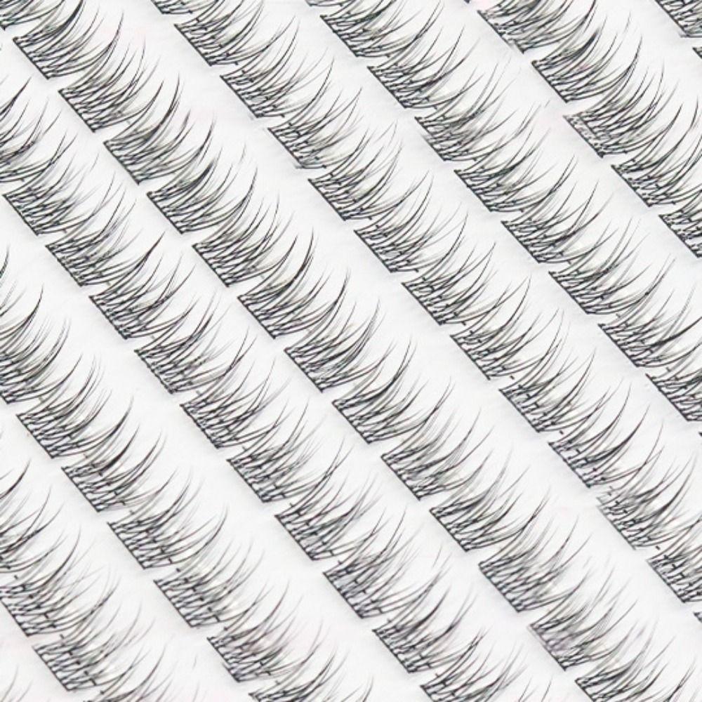 Soft Glue Free Fake Eyelashes Curled Cluster False Lashes Self Adhesive False Eyelashes  Party
