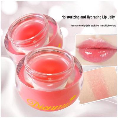 Hydrating Lip Jelly Gloss: Moisturizing Natural Tint & Crystal Lipstick