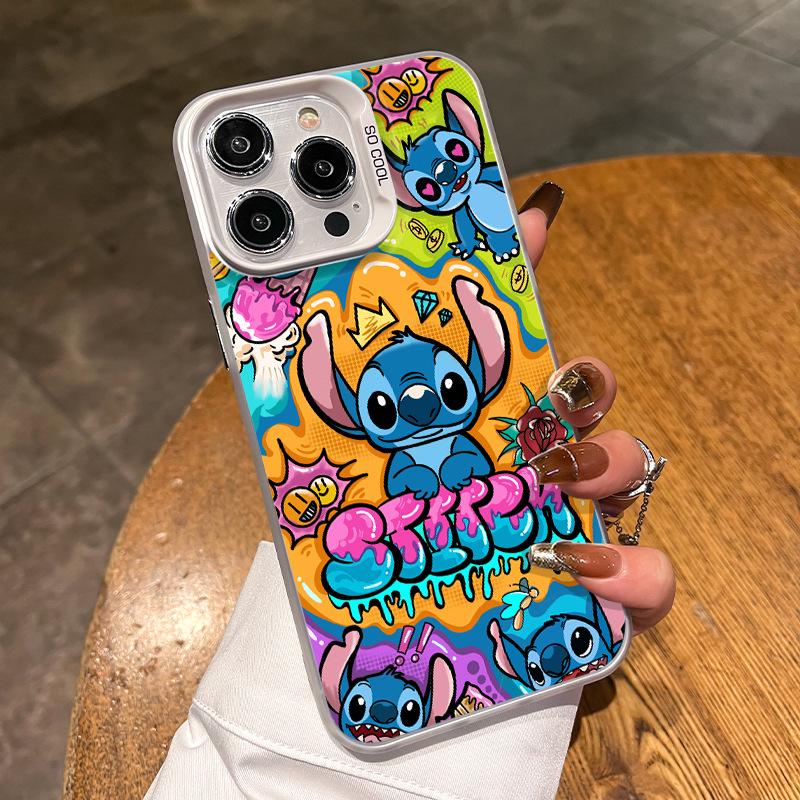 Stitch Silver Phone Case for iPhone 12/12 Pro Max/13/14/15 Plus/16/17