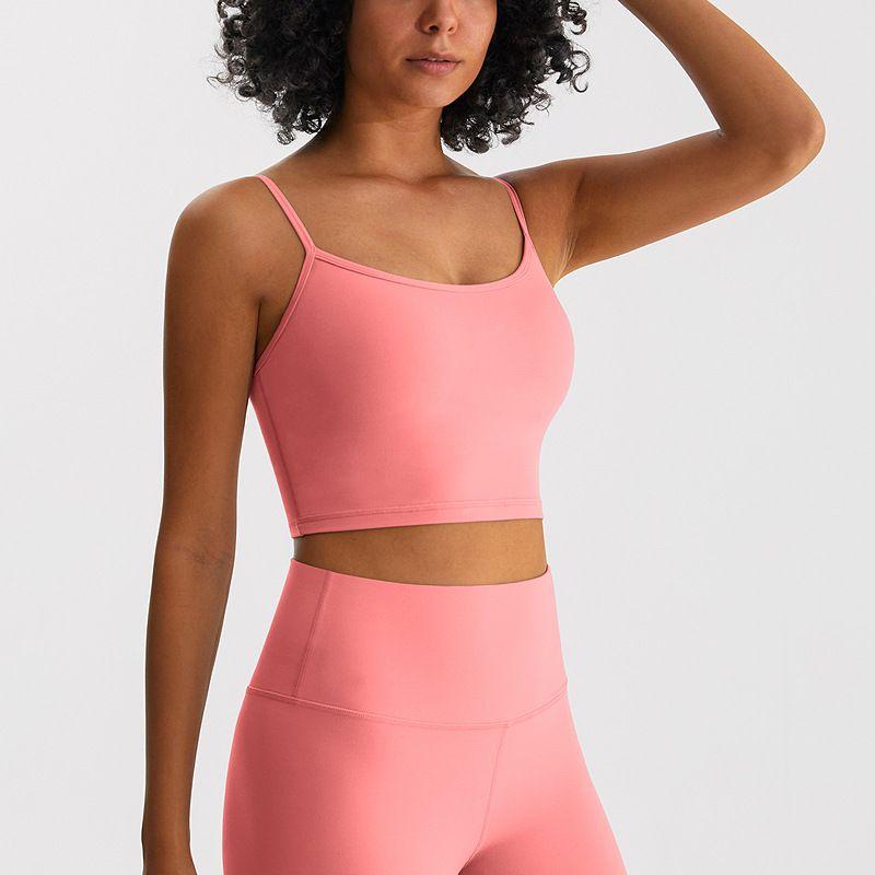 

Lu Same Sports Intimates Women s Fixed Cup Shaping Running Beauty Back Yoga Clothes Vest Moisture Wicking Workout Top 8/L Mingyan Powder