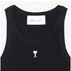Ami Small Heart Logo Tank Top Women Sleeveless   Ftp811 Je0117 045