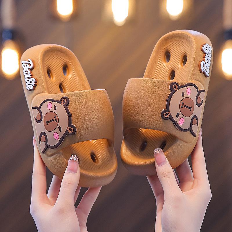 2026 Capybara Kids' Quick-Dry Non-Slip Summer Slippers and Sandals
