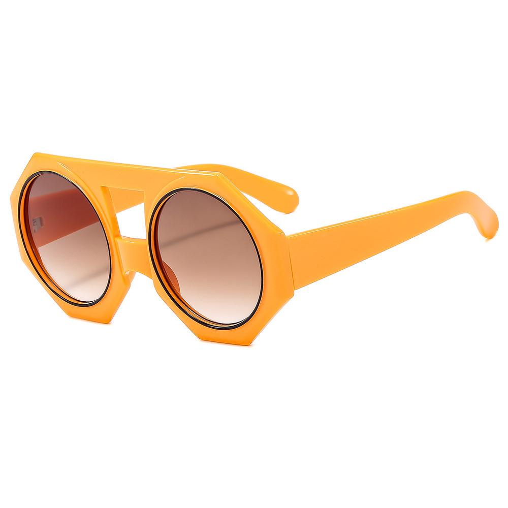 

JYL TS Sunglasses Large Carved Metal Unisex/3708 B-4958 бобровий