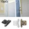 Noise Free Flush Cabinet Hinges Self Closing Overlay Door Hinges (10pcs)