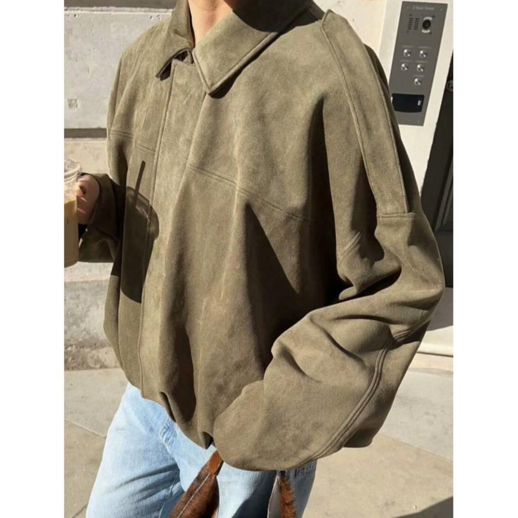 Damen Kurze Pilotenjacke Frühling/Herbst/Winter Jacke Locker Langarm Reißverschluss Retro Jacke Damen Neue Jacke