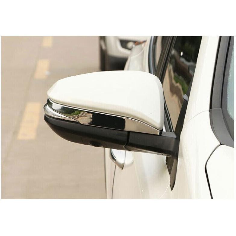For Toyota RAV4 13-16-18 Chrome Silver Side Rearview Wing Mirror Moulding Trim