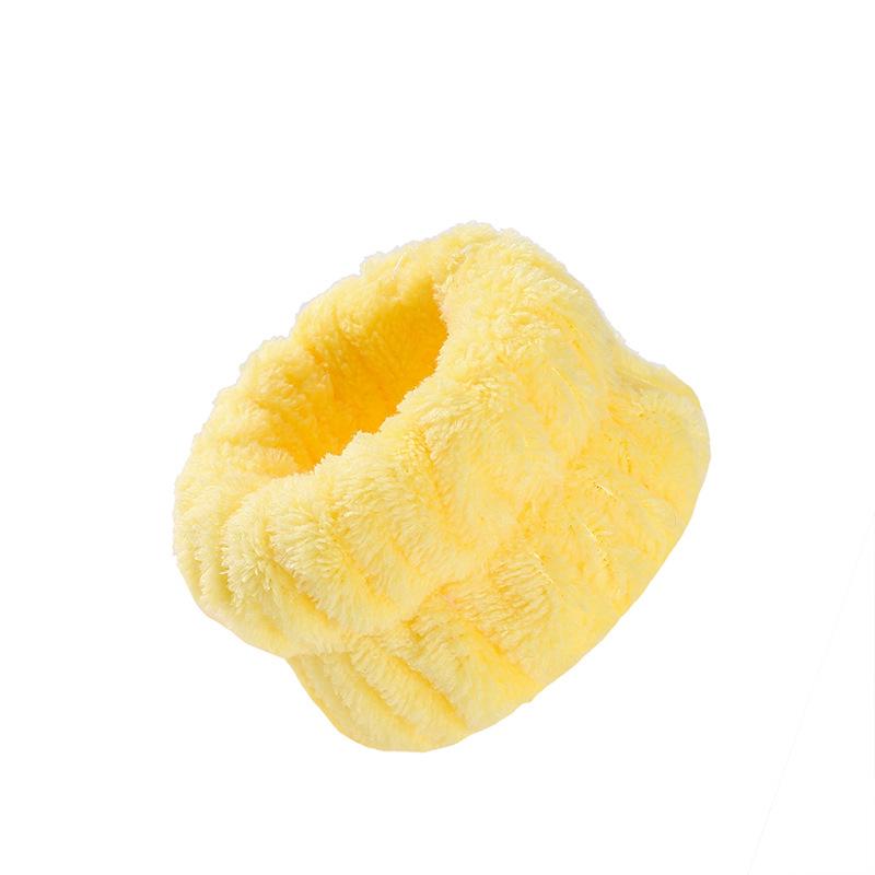Plush Flannel Absorbent Wristbands & Splash-Proof Headband Set