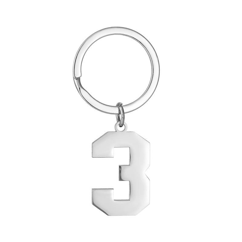 Creative and Unique New Digital Stainless Steel Key Ring Charms – Minimalist Digital Keyrings