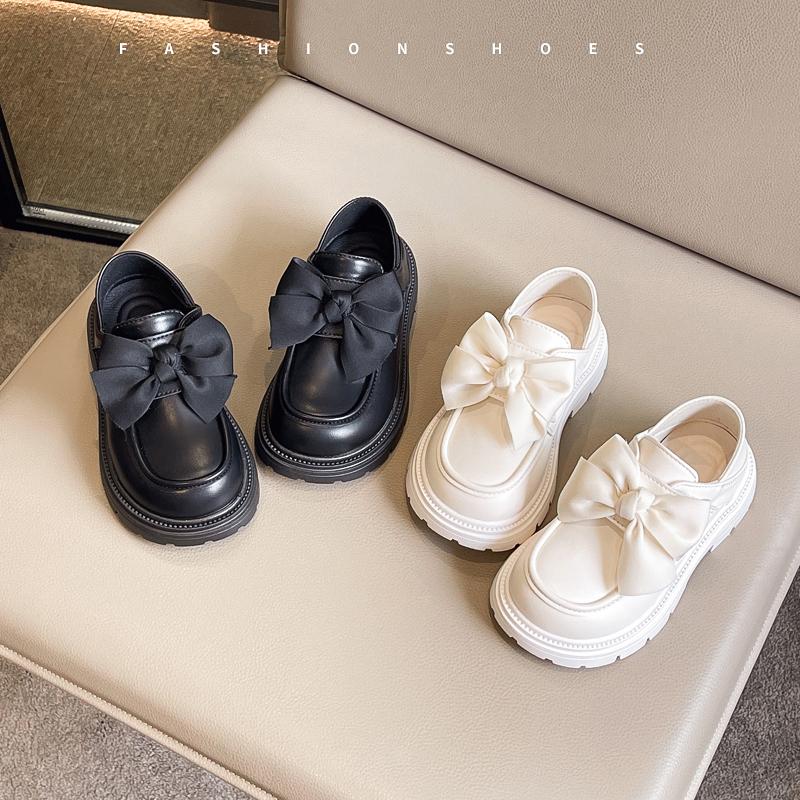 Spring And Autumn Girls' Leather Shoes With Soft Soles British Style Fashion Princess Shoes Kids Shoes