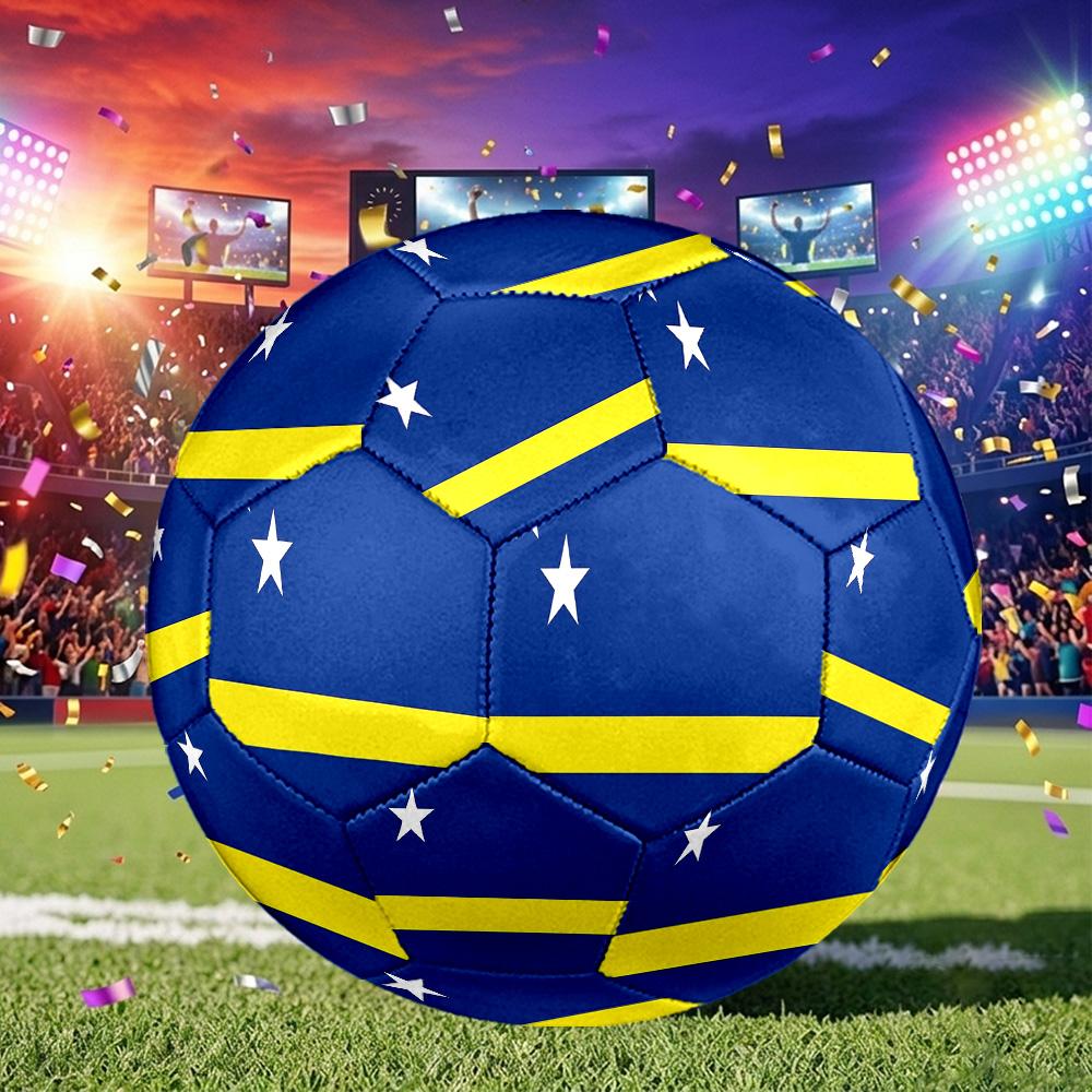 1pc 2026 Classic Flag Soccer Ball Size 5, Machine-stitched, Suitable for Practice Matches/tournament Training Sports, Lightweight and Durable. C7015