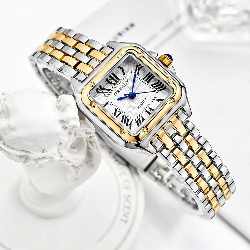 Watch Ladies Quartz Watch Waterproof Watch Female Custom Square Retro Diamond Watch