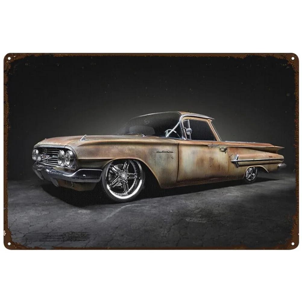 Cars Racing Metal Tin Signs Vintage Senna Mille Miglia Le Mans 1966 Auto Wall Art Posters for Man Cave Cafe Bars Pubs Decorat