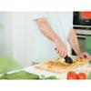 Fiskars Rotary Pizza Cutter Stainless Steel Blade Kitchen Slicer Disc Cutter Easy Grip Handle Efficient Cutting for Home Use