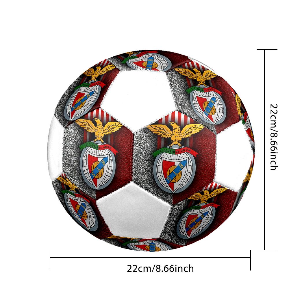 1 Stück Benfica Größe 5 Fußball Prag Hallenfußball Bunt Alle Altersgruppen Maschinengenäht PVC Wettkampfbereit Langlebig Hoher Rückprall