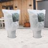 Winter Garden Plant Shield Cover, Drawstring Freeze Protection Bag with Window, Non-woven Outdoor Fruit Tree Fabric Frost Blanket for Potted