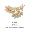 Leaf Wheat Ear Brooch for Women, Brooch Pin Accessory, Elegant High-end Jacket Suit Anti-Slip Fixed Buckle Versatile