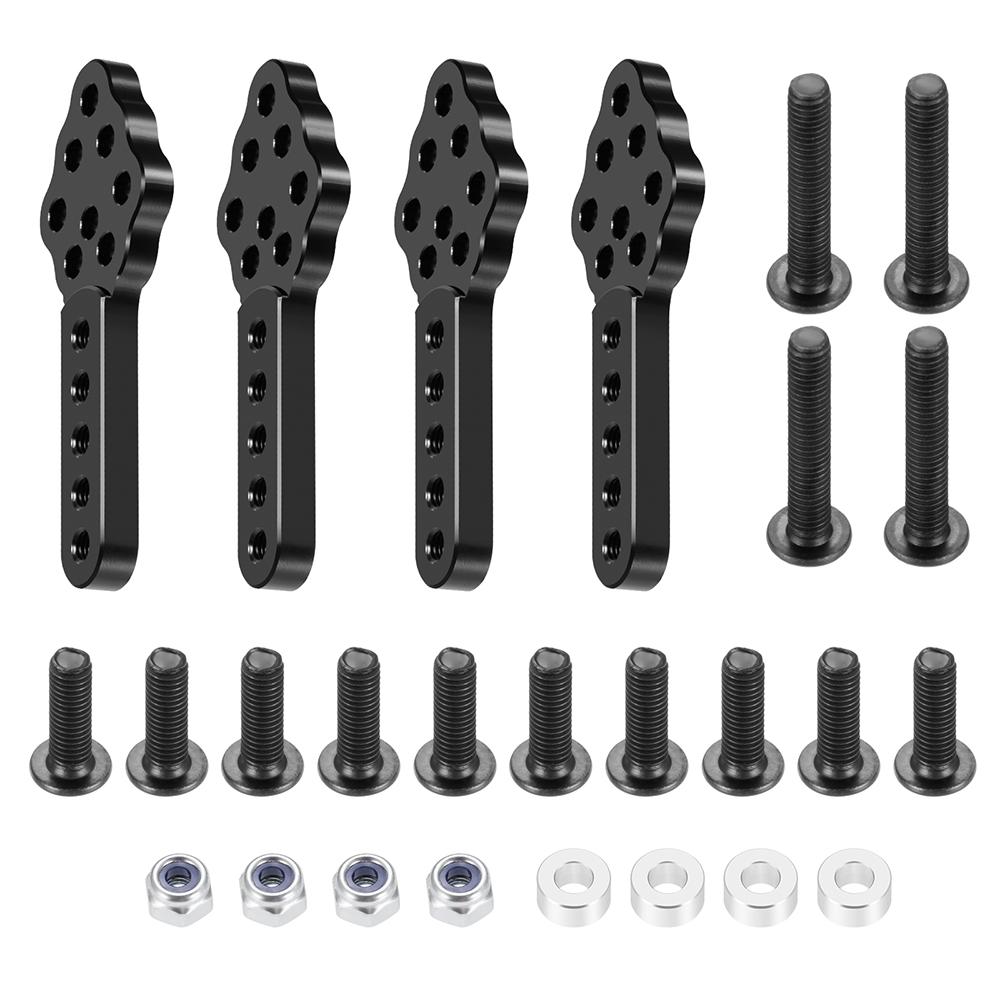 AXSPEED Aluminum Alloy Adjustable Front Rear Suspension Shock Mount Lift Kit for Axial SCX10 1/10 RC Crawler Car Upgrade Parts