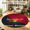 Round Rug Custom NameRB Leipzig FC Pattern Non Slip Carpet Home Floor Decor