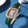 Luxury Women Casual Watches Oval New Quartz Zircon Wrist Watch Gift