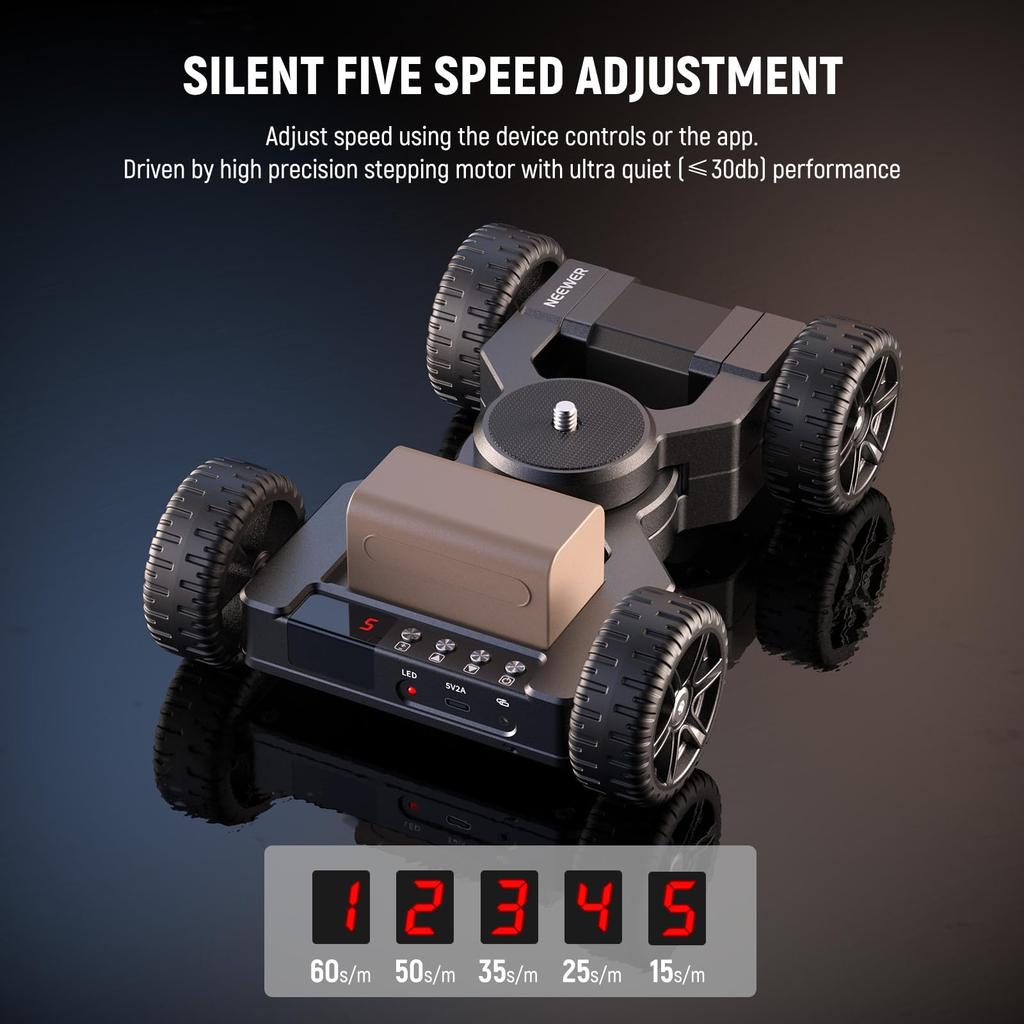 Neewer DL400 Motorized Camera Camera Slider Dolly with App Operation Dual Ball Smartphone and Action Camera Compatible with Samsung DSLR and