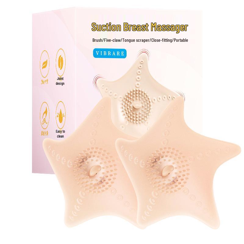 Vibrating Remote-Controlled Nipple Massager with Multi-Frequency and Rotating Features