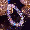 Star shaped crystal bead bracelet, colorful faceted gem jewelry for daily & formal ladies wear