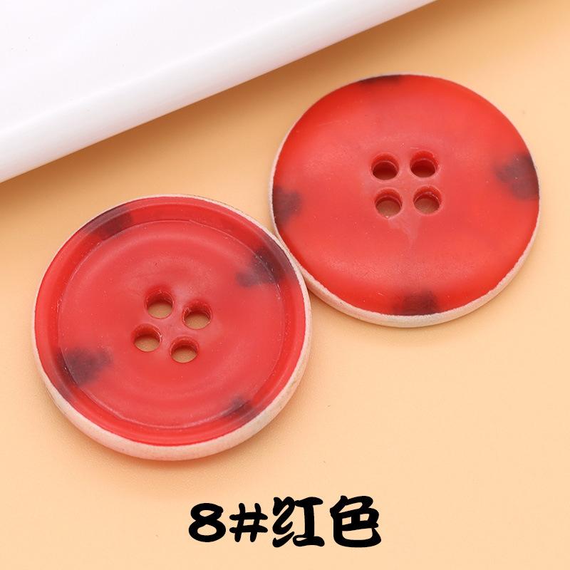 

5pcs Color Round Urea Burnt Edge Buttons High-End Woolen Coat Trench Coat Buttons Dress Suit Pants Buttons 8*24L=15.0 MM