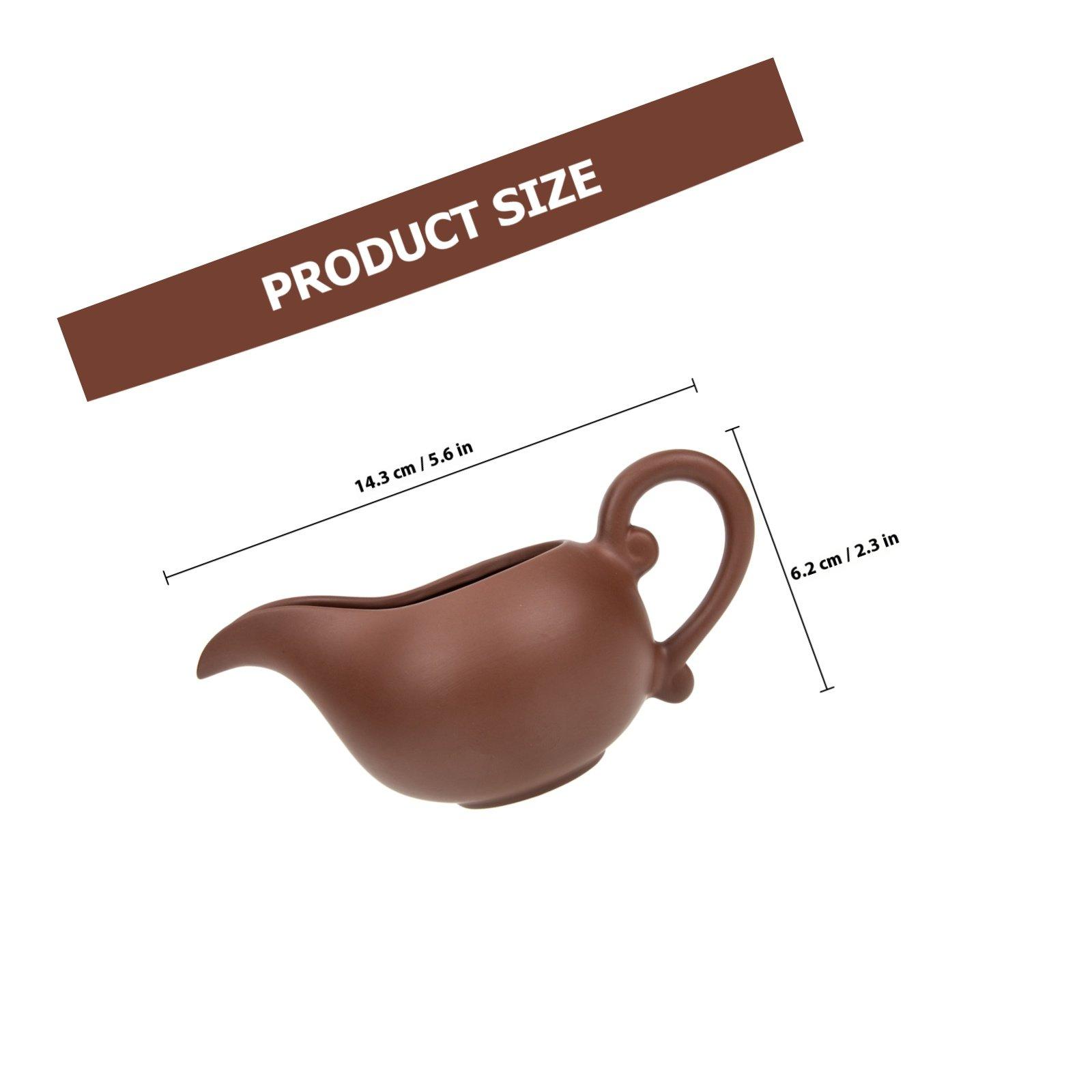 Ceramic Milk Jug Creamer Jug Retro Creamer Pitcher Kitchen Supplies Coffee Syrup Sauce Storage Container for Home Restaurant